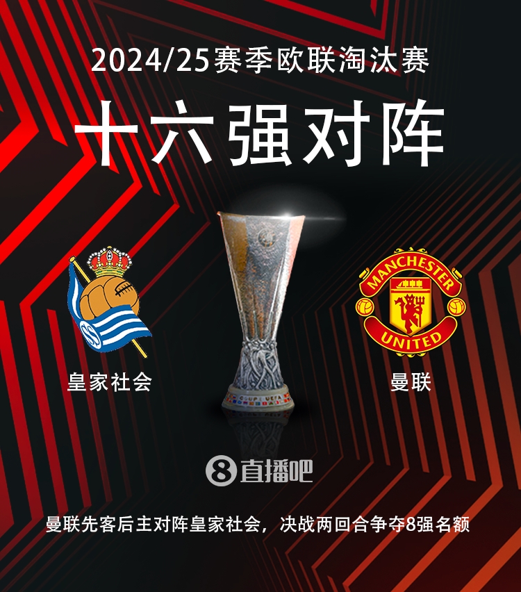  歐聯(lián)16強對陣：曼聯(lián)vs皇家社會??！