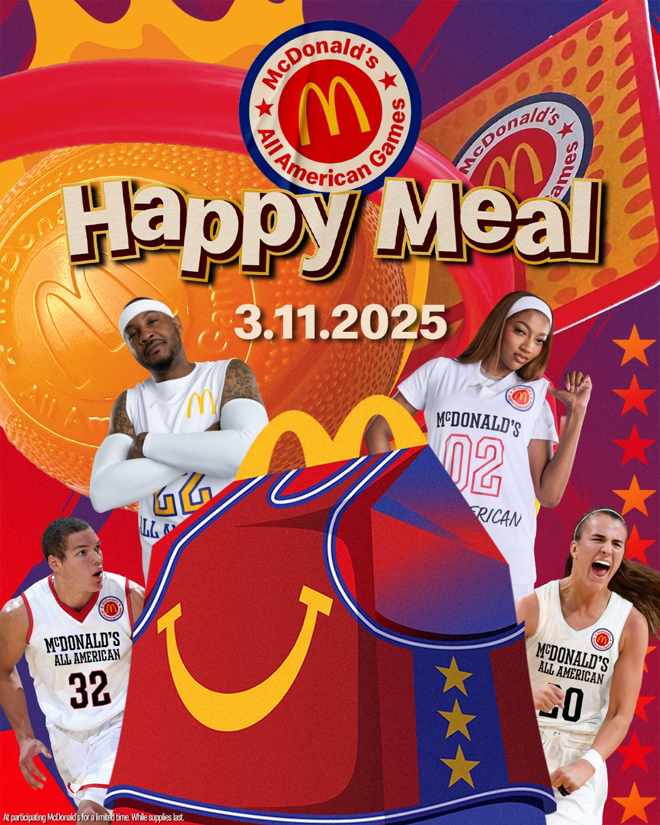  穿搭尺度大！WNBA球星安吉爾-里斯代言麥當(dāng)勞全美高中籃球賽